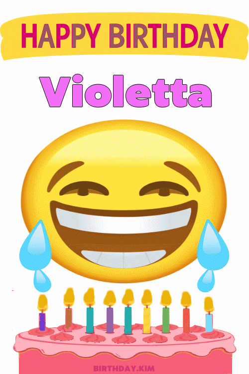 Happy Birthday Violetta GIF