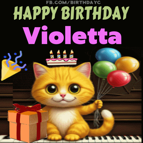 Happy Birthday Violetta GIF