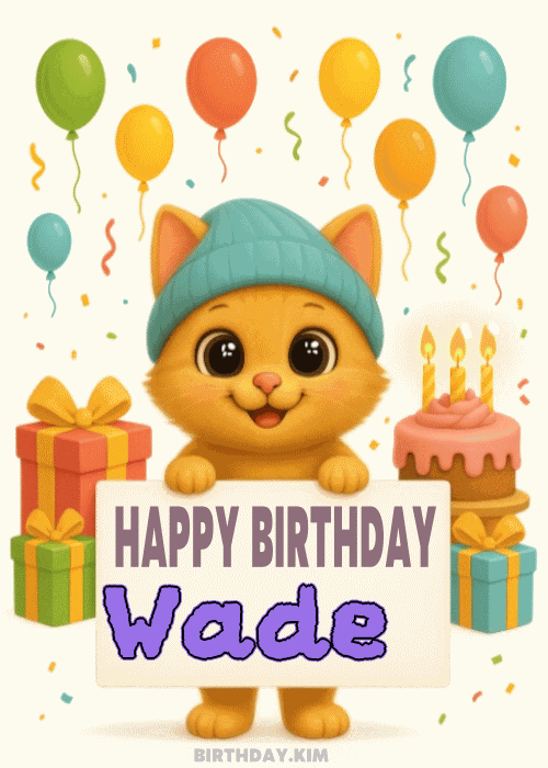 Happy Birthday Wade GIF