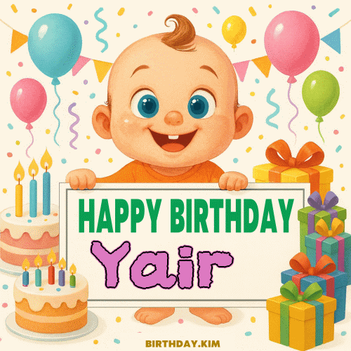 Happy Birthday Yair GIF