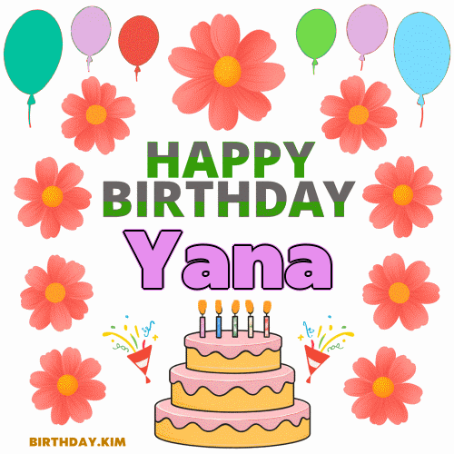 Happy Birthday Yana GIF