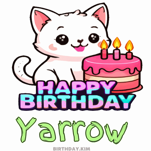 Happy Birthday Yarrow GIF