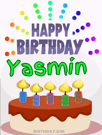 Happy Birthday Yasmin GIF