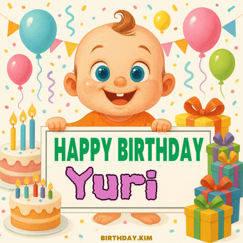 Happy Birthday Yuri GIF