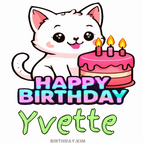 Happy Birthday Yvette GIF