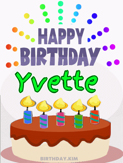 Happy Birthday Yvette GIF