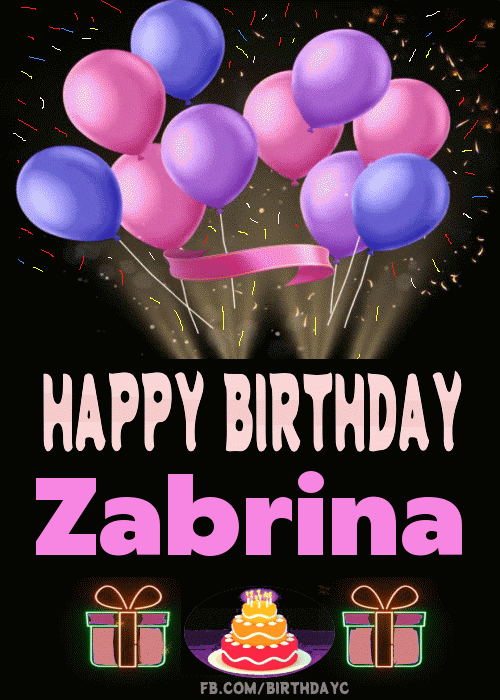 Happy Birthday Zabrina GIF