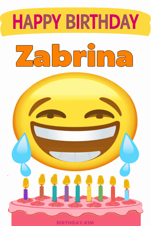 Happy Birthday Zabrina GIF