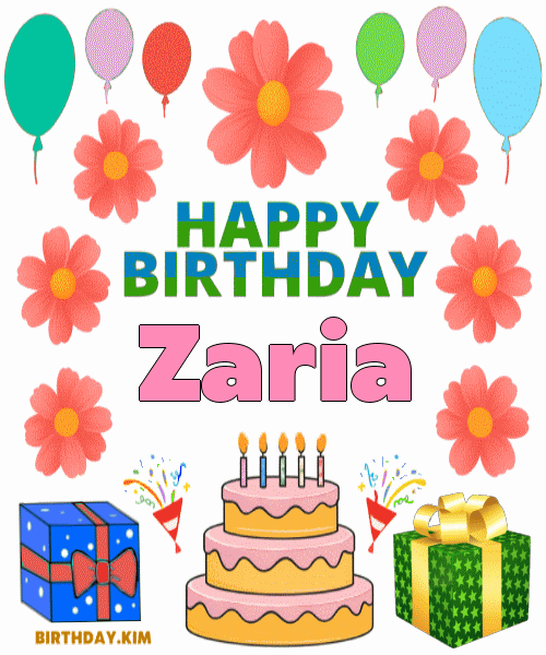 Happy Birthday Zaria GIF