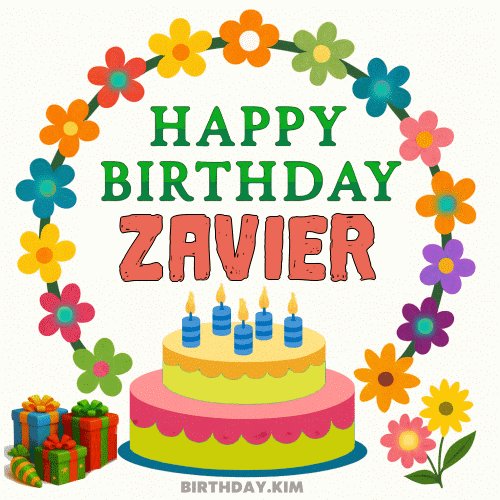 Happy Birthday Zavier GIF