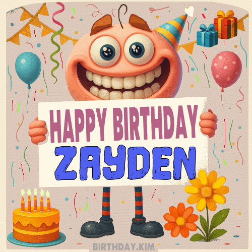 Happy Birthday Zayden GIF