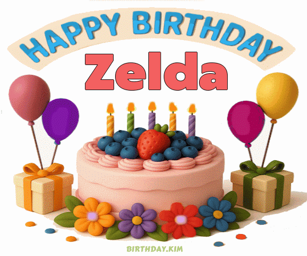 Happy Birthday Zelda GIF