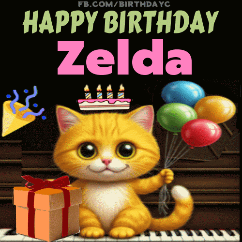 Happy Birthday Zelda GIF