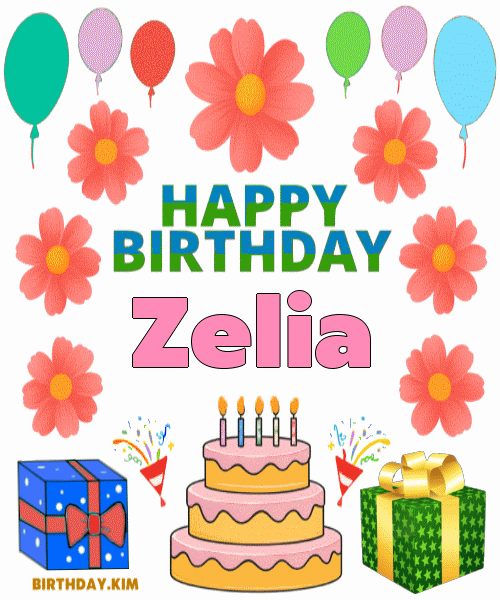 Happy Birthday Zelia GIF