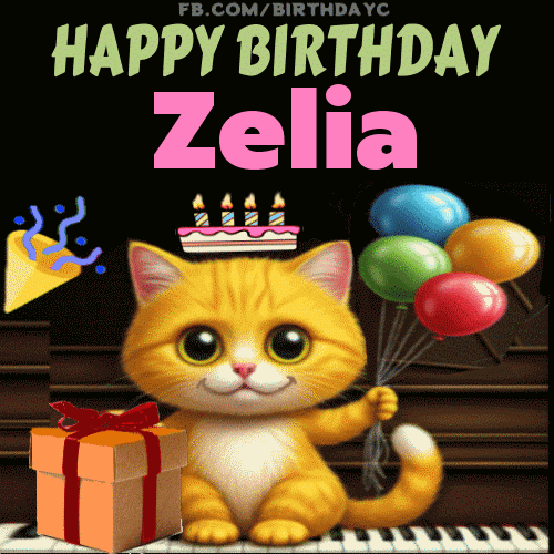 Happy Birthday Zelia GIF