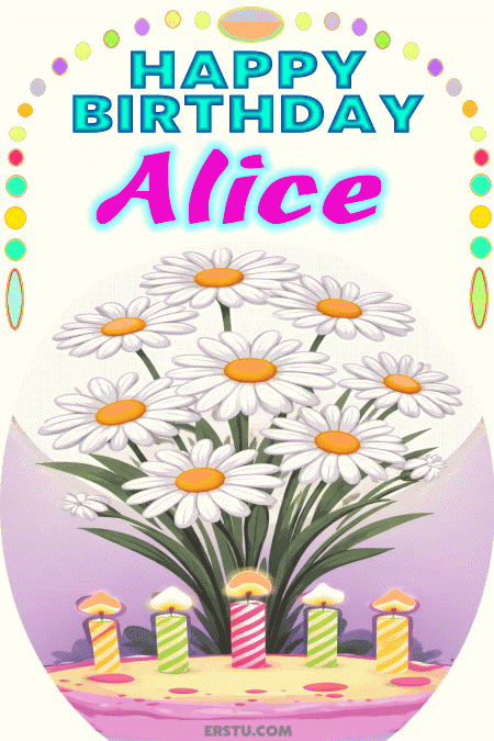 Happy Birthday Alice gif