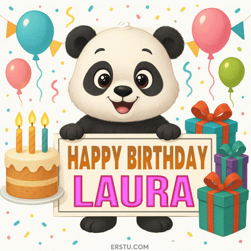 Happy Birthday Laura Gif